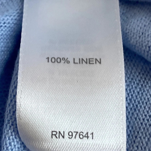 J.Jill NEW Puff Sleeve Top 100% Linen Flowy Elbow Sleeve Round Neck Size Large - Picture 9 of 10